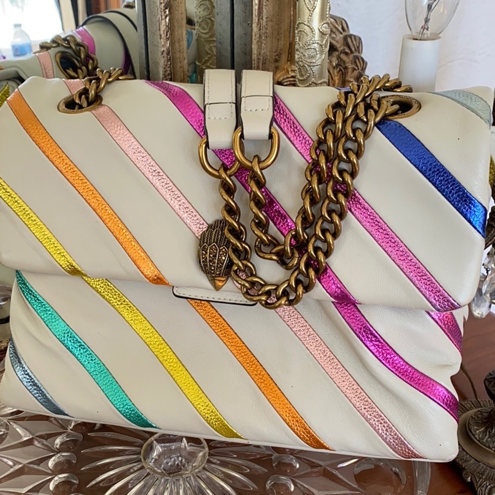 Kurt Geiger KENSINGTON Rainbow Metallic Leather Bag